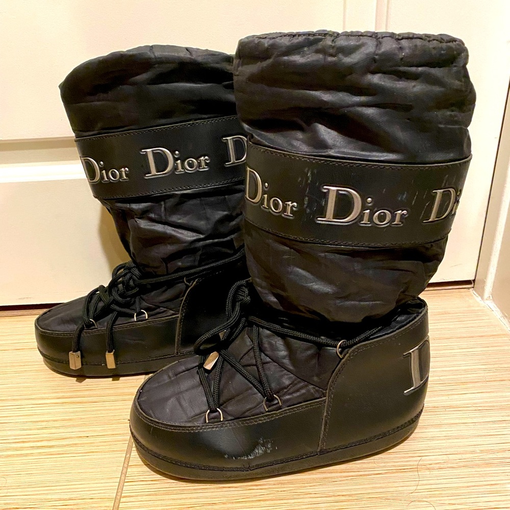 Rare Christian Dior by John Galliano Archival Moon Boots Space Age